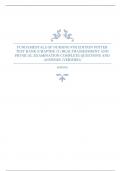 FUNDAMENTALS OF NURSING 9TH EDITION POTTER TEST BANK (CHAPTER 31) HEALTHASSESSMENT AND PHYSICAL EXAMINATION COMPLETE QUESTIONS AND ANSWERS (VERIFIED)