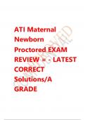   ATI MATERNAL NEWBORN PROCTORED EXAM 2023 / 2024 QUESTIONS AND VERIFIED ANSWERS A+ GRADE GUARANTEED  RN ATI MATERNAL NEWBORN PROCTORED EXAM QUESTIONS  AND ANSWERS LATEST EDITION.