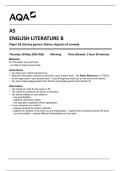 AQA AS ENGLISH LITERATURE B  Paper 1B Literary genres: Drama: Aspects of comedy 7716-1B-QP-EnglishLiteratureB-AS-18May23