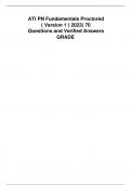 ATI PN Fundamentals Proctored 2023 ATI PN Fundamentals Proctored  EXAM