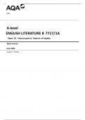 AQA A-level  ENGLISH LITERATURE B  7717/1A  Paper 1A  Literary genres: Aspects of tragedy  Mark scheme  June 2023  Version: 1.0 Final 