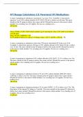 ATI Parenteral (IV) Medications Dosage Calculation 3.0 Parenteral