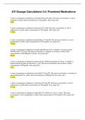 ATI Dosage Calculations 3.0 Powdered Medications.