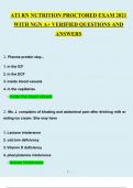 ATI RN NUTRITION PROCTORED EXAM 2021 WITH NGN A+ VERIFIED QUESTIONS AND ANSWERS