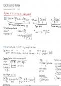 Calculus II Exam 3 Review