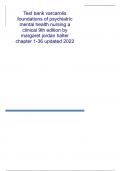 Test bank varcarolis foundations of psychiatric mental health nursing a clinical 9th edition by margaret jordan halter chapter 1-36 updated 2022