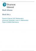 8ma0 22 mechanics mock set 2 mark scheme 2023/2024