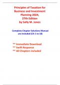 Principles of Taxation for Business and Investment Planning 2024 Edition
