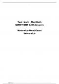 MED MATH QUESTIONS AN ANSWERS 2023 Answers