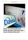 DaVita - PCT Study Guide Package. 