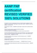 UPDATED AANP FNP certification REVISED VERIFIED 100% SOLUTIONS (QUESTIONS AND ANSWERS)