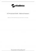 NUR 2633 ATI Proctored EXAM - Maternal Newborn 2023/ATI RN Nursing Care of Children Proctored Exam/NUR 2633 / NUR2633 ATI RN Proctored Maternal Newborn/ Relias ED RN A (Fall 2022)/NGN 2023 ATI PN COMPREHENSIVE EXIT EXAM 2023/2024 WITH NGN (ACTUAL EXAM) 10