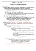 NR 324 Adult Health Exam 1 Study Guide