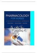 TEST BANK FOR ADAM’S PHARMACOLOGY FOR NURSES A PATHOPHYSIOLOGIC APPROACH, 5TH EDITION