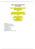 EXAM 2 OB MATERNAL NR 327 STUDY GUIDE