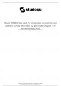 Test Bank For Introduction to Maternity and Pediatric Nursing 9th Edition BY Gloria Leifer Chapter 1-34  Newest Version 2022/2023