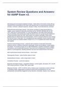  System Review Questions and Answers- for AANP Exam v2.