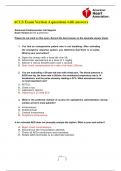 ACLS Exam Version A questions with answers