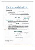 Photons and electrons notes 