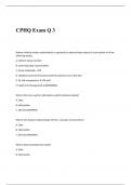 CPHQ Exam Q 3 REVISION QUESTIONS AND ANSWERS 2023/2024