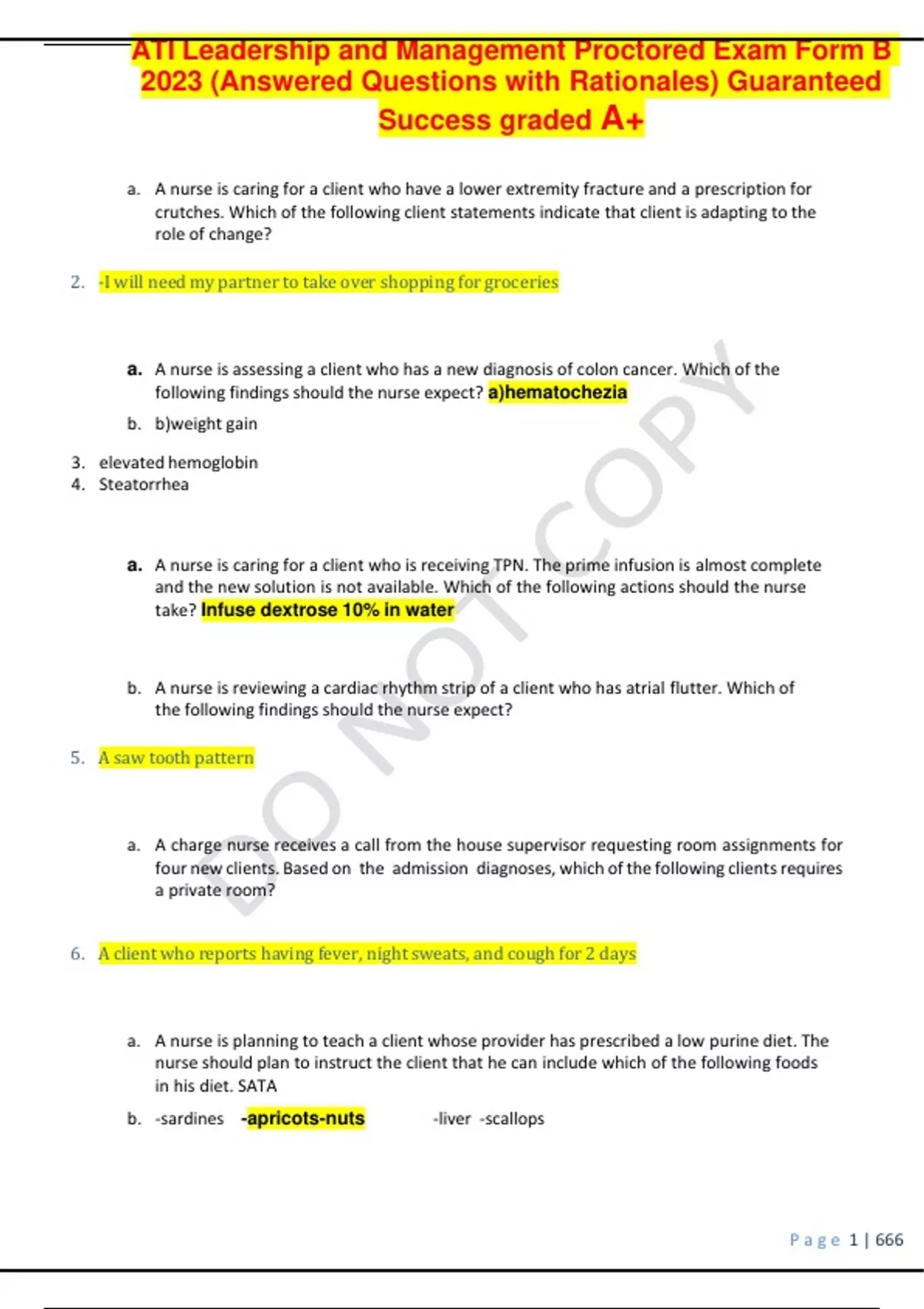 ATI Leadership And Management Proctored Exam Form B 2023 (Answered ...