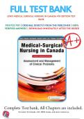 Lewis’s Medical Surgical Nursing in Canada  4th,5th Edition by Jane Tyerman Test Bank