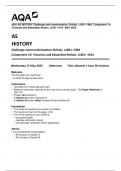 AQA AS HISTORY Challenge and transformation: Britain, c1851–1964 Component 1G Victorian and Edwardian Britain, c1851–1914 MAY 2023