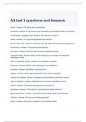 Att test 3 questions and Answers