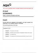AQA A-LEVEL ECONOMICS PAPER 3 ECONOMIC PRINCIPLES AND ISUUES INSERT 2023