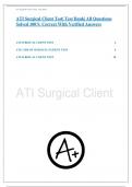 ATI Surgical Client Test| Test Bank| All Questions Solved 100% Correct With Verified Answers