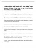 Texas Insurance Code Chapter 6002 Prep for Fire Alarm Statute & Rules TFM11 and TFM12 NFPA 72 with Complete Solutions(GRADED A+)