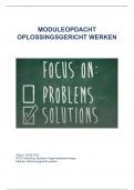 Moduleopdracht Oplossingsgericht werken,HBO Bachelor Organisatiepsychologie NCOI. Afgerond met een 9