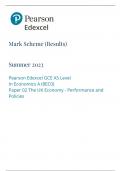 EDEXCEL AS LEVEL ECONOMICS PAPER 1 and 2 2023 WITH MARK SCHEME BUNDLE