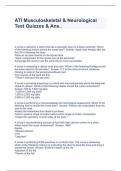 ATI Musculoskeletal & Neurological Test Quizzes & Ans..