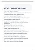 Att test 3 questions and Answers (Graded A)