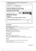 Edexcel Religious Studies 9RS0/4F Question Paper June2023.