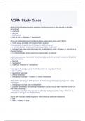 AORN Study Guide with complete solutions Graded A