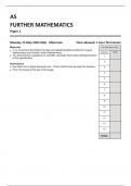 AQA AS FURTHER MATHEMATICS Paper 1 7366-1-QP-FurtherMathematics-AS-15May23