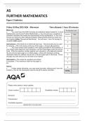 AQA AS FURTHER MATHEMATICS Paper 2 Statistics  7366-2S-QP-FurtherMathematics-AS-19May23