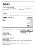 AQA A-level PHYSICS  Paper 3    Section A 7408-3A-QP-Physics-A-15Jun23