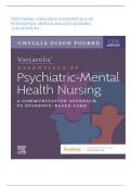TEST BANK: VARCAROLIS ESSENTIALS OF PSYCHIATRIC MENTAL HEALTH NURSING  (5thEDITION)   COMPLETE  GUIDE