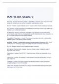 IAAI FIT, 921, Chapter 3 Exam Questions with correct Answers