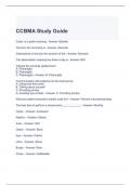 CCBMA Study Guide with complete solutions