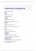 CCBMA BASIC EXAMINATION QUESTIONS AND ANSWERS GRADED A