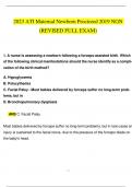 2023 ATI Maternal Newborn Proctored 2019 Exam with NGN Questions and Answers With Rationales (Verified Revised Full Exam)