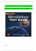 Test Bank for Microbiology: A Systems Approach, 7th Edition by Marjorie Kelly Cowan