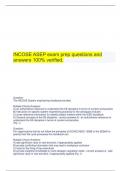 INCOSE ASEP exam prep questions and answers 100% verified.