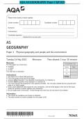 2023 QP * AQA AS GEOGRAPHY Paper 1