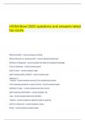 HOSA Bowl 2020 questions and answers latest top score.