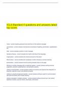 ICLA Standard 4 questions and answers latest top score